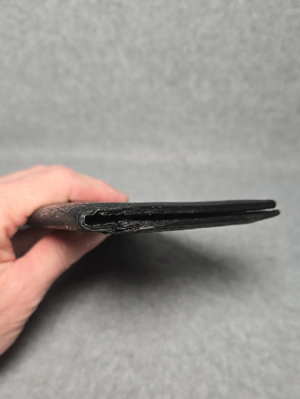 Gucci Guccissima Black Embossed GG Leather Long Wallet Vintage
